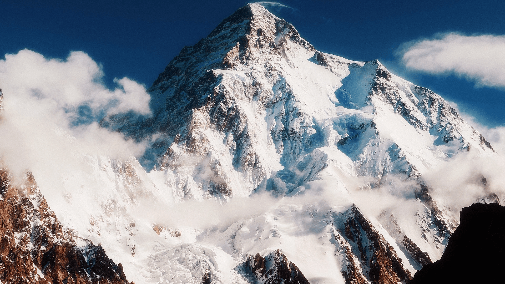 Mountain silhouette background